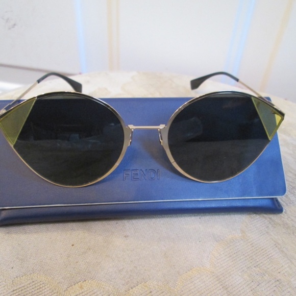 new FENDI FF03411S women\'s gold/gray sunglasses main image 13